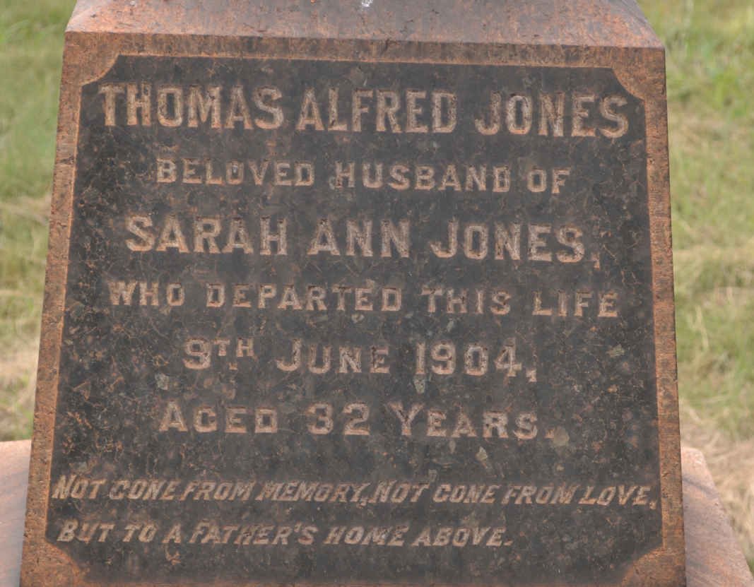 JONES Thomas Alfred -1904