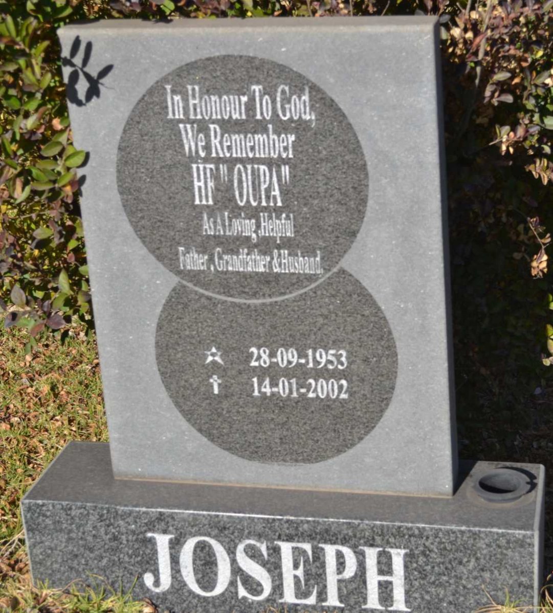 JOSEPH H.F. 1953-2002