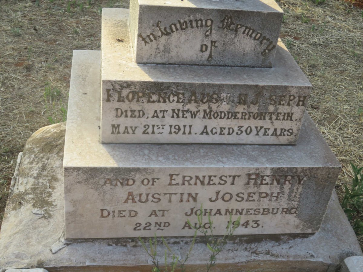 JOSEPH Ernest Henry, AUSTIN -1943 &amp; Florence -1911
