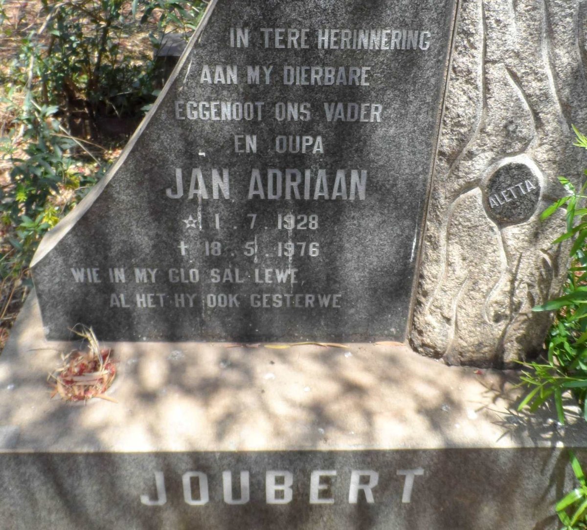 JOUBERT Jan Adriaan 1928-1976