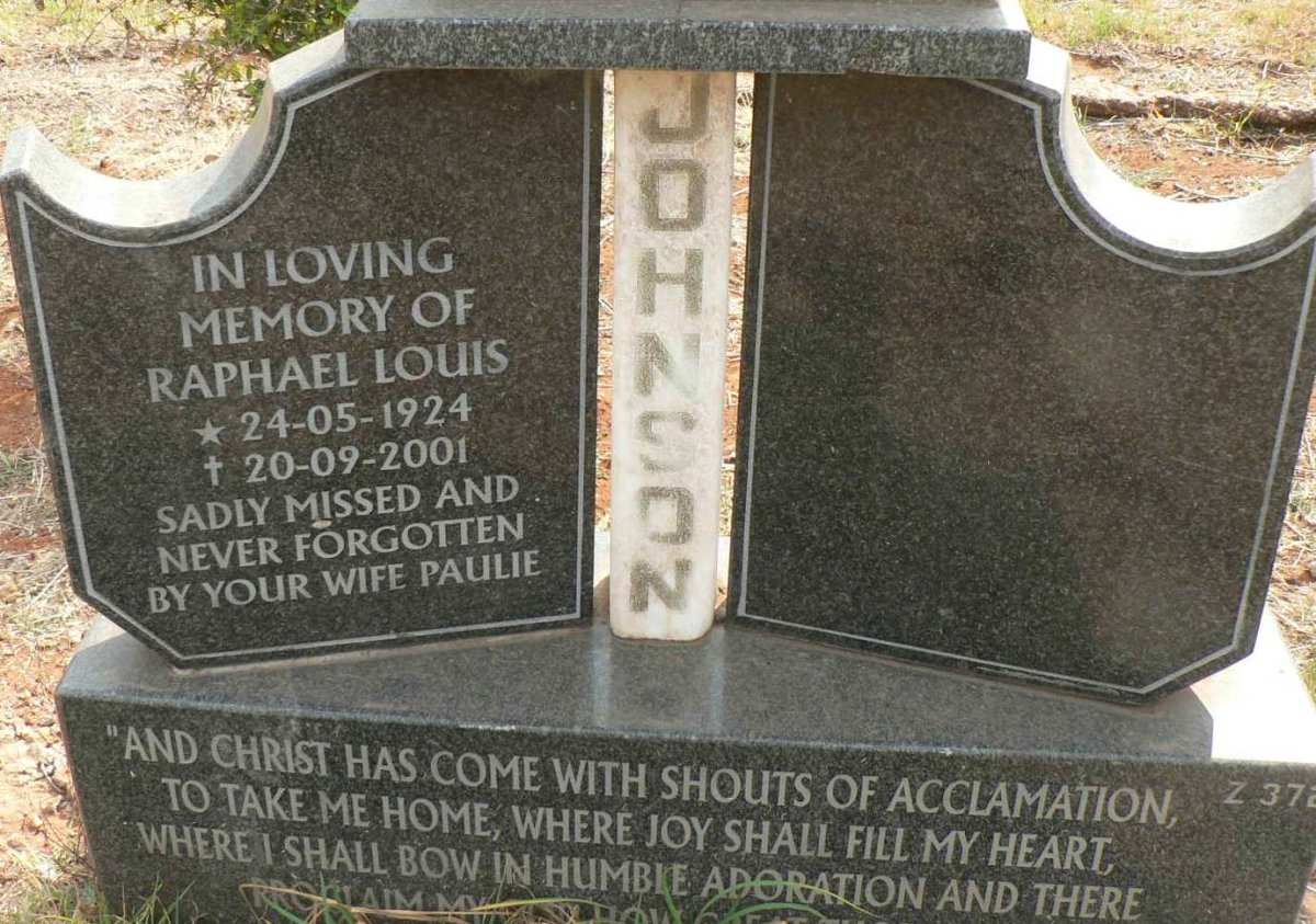 JOHNSON Raphael Louis 1924-2001