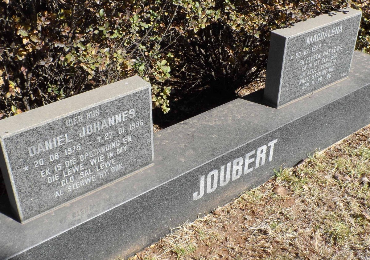 JOUBERT Magdalena 1949- :: JOUBERT Daniel Johannes 1975-1996