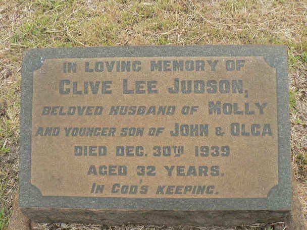 JUDSON Clive Lee -1939