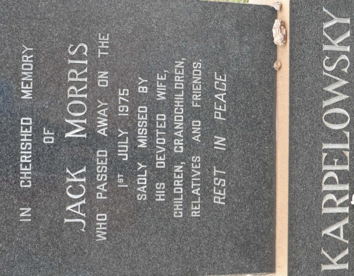 KARPELOWSKY Jack Morris -1975