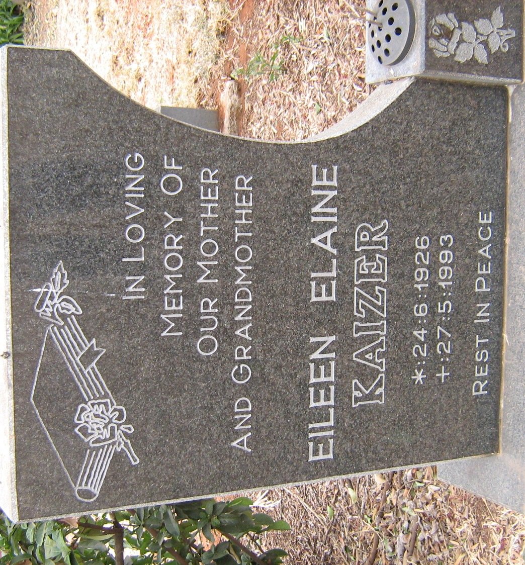 KAIZER Eileen Elaine 1926-1993
