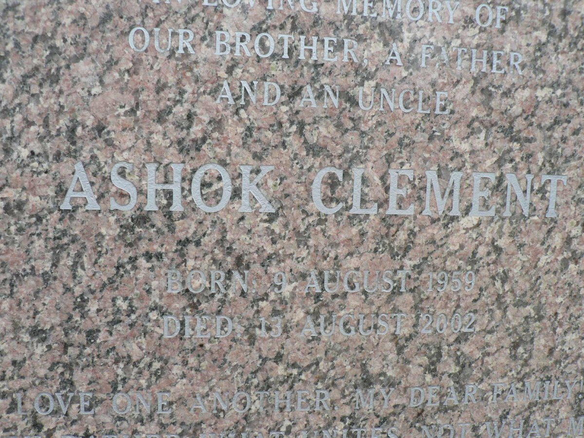 KALICHAREN Ashok Clement 1959-2002
