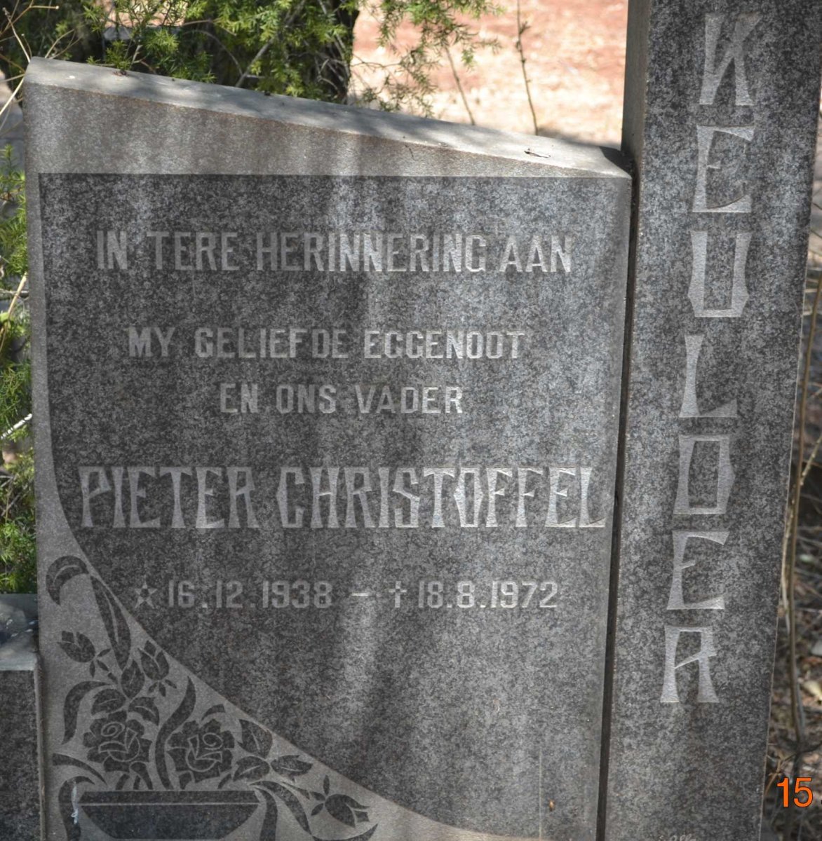 KEULDER Pieter Christoffel 1938-1972