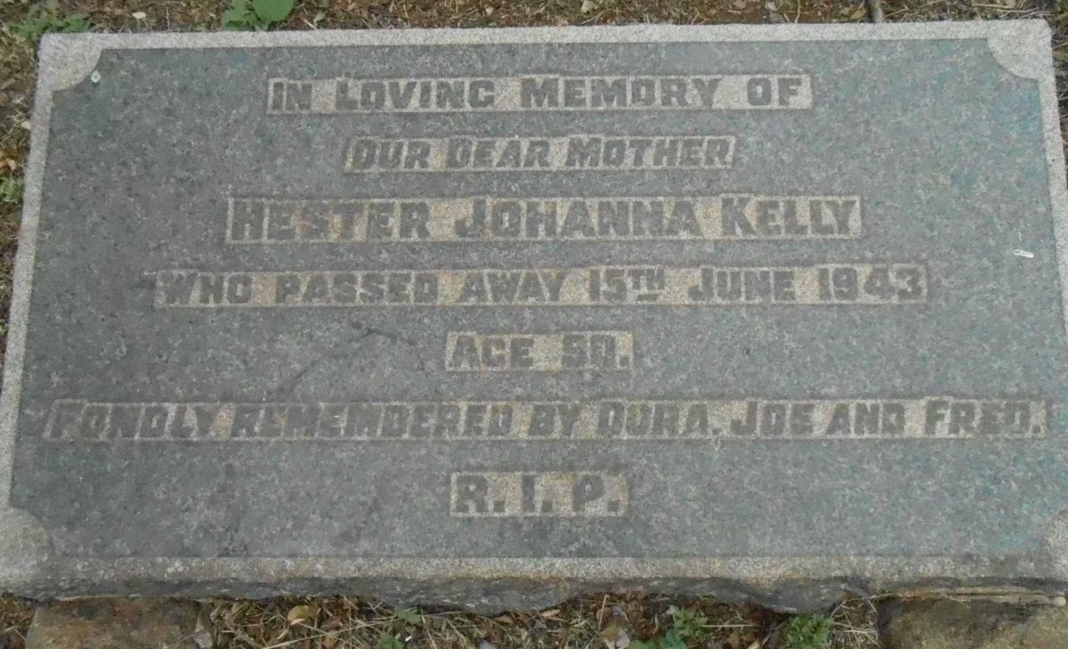 KELLY Hester Johanna -1943