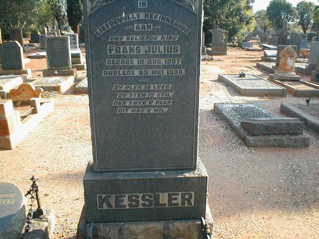 KESSLER Frans Julius 1897-1938