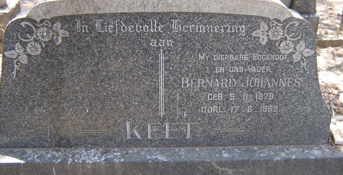 KEET Bernard Johannes 1878-1965