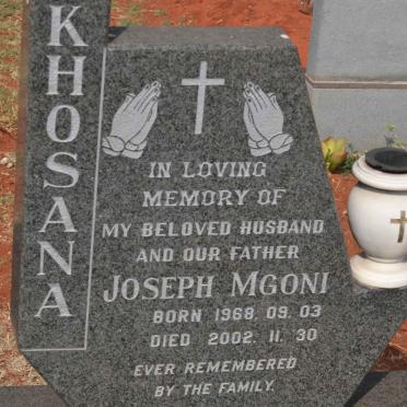 KHOSANA Joseph Mgoni 1968-2002