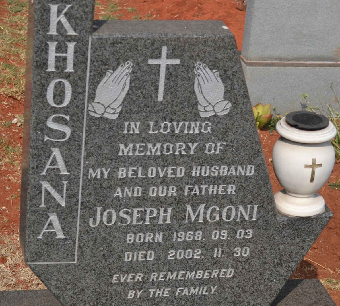 KHOSANA Joseph Mgoni 1968-2002