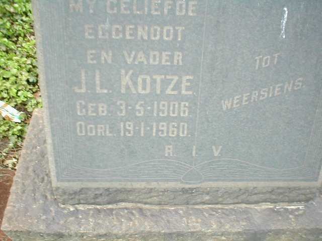 KOTZE J.L. 1906-1960