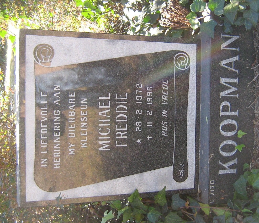 KOOPMAN Michael Freddie 1972-1996