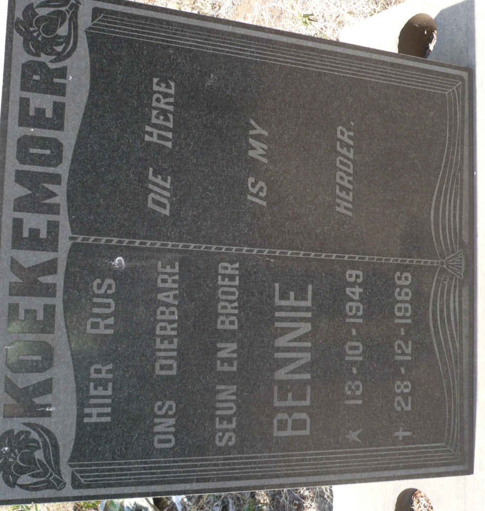 KOEKEMOER Bennie 1949-1966
