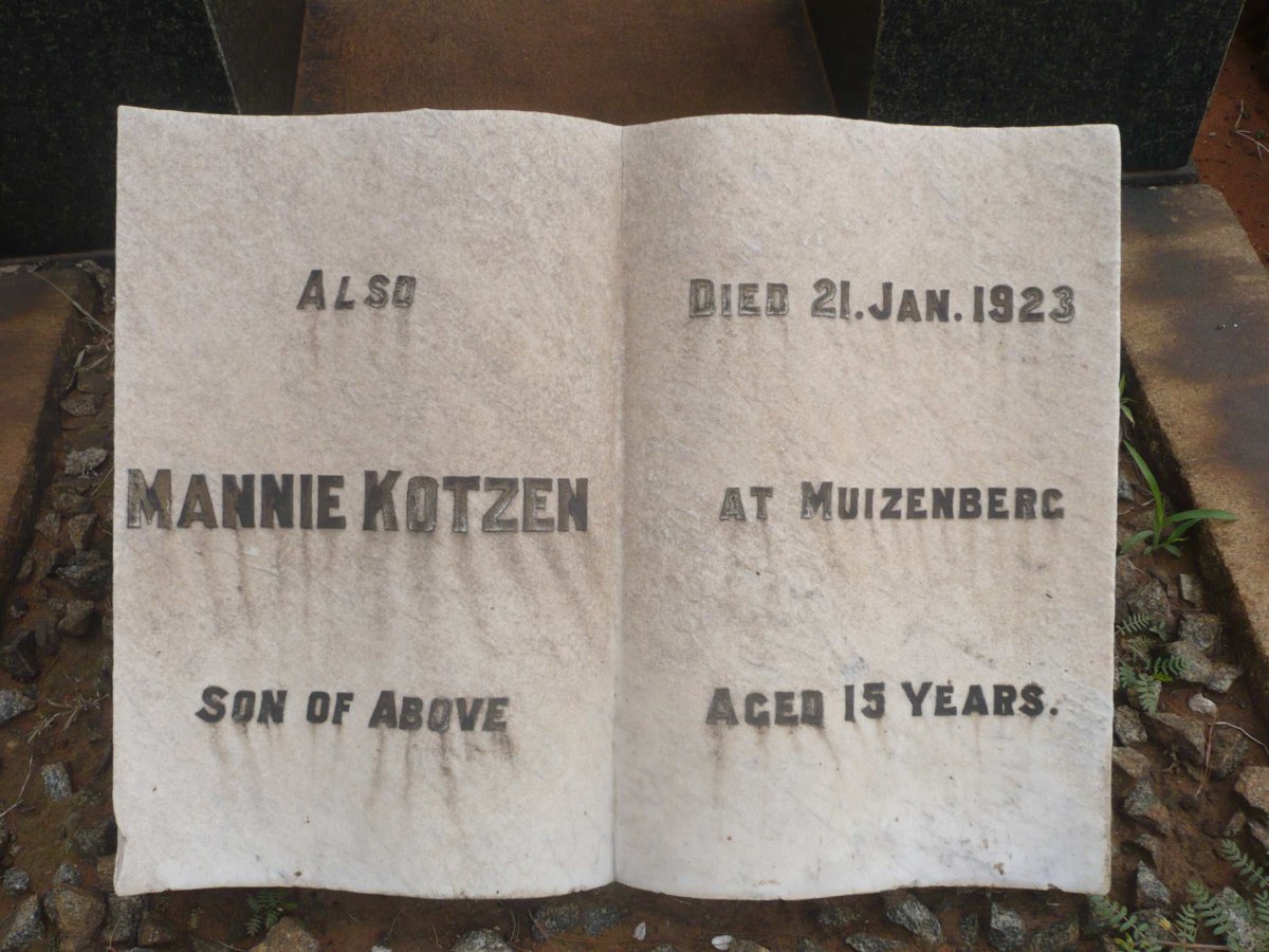 KOTZEN Mannie -1923