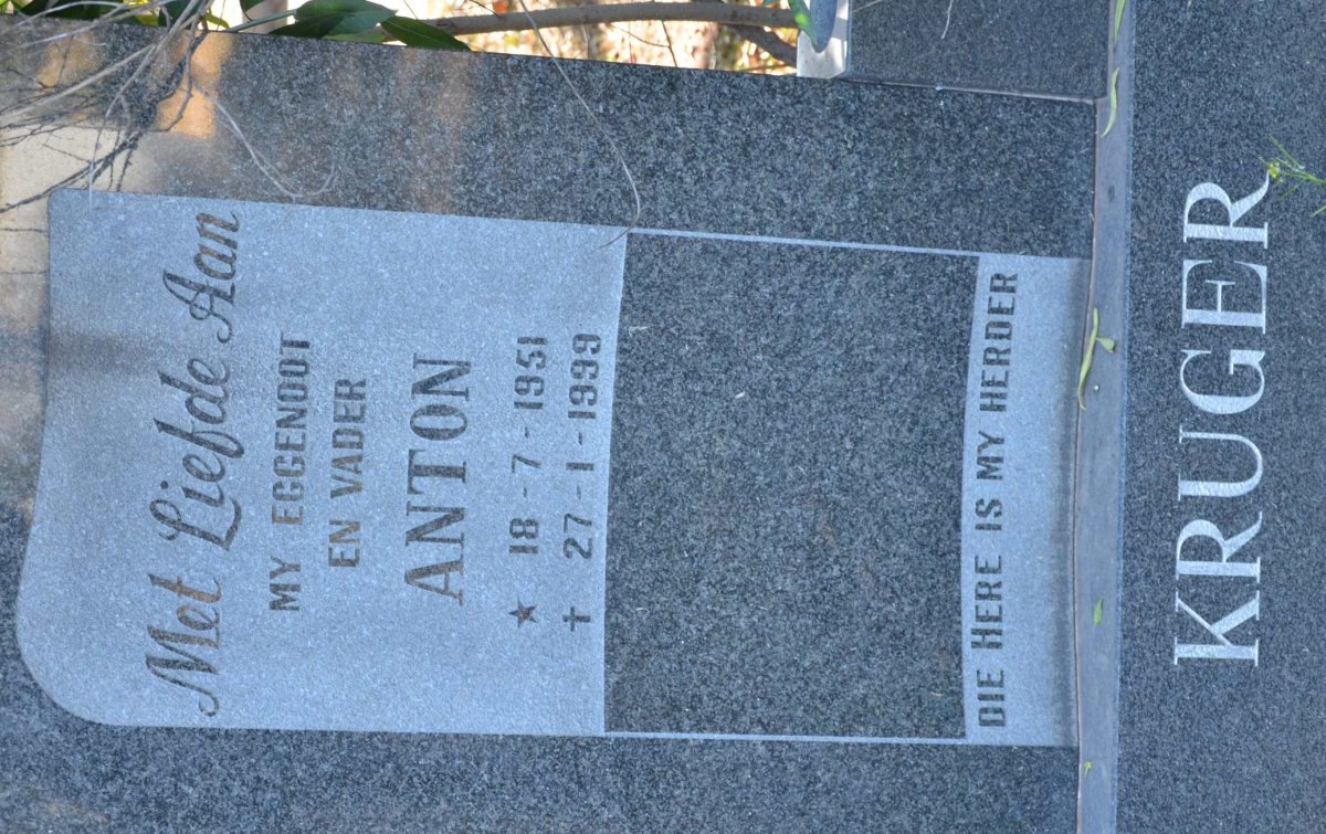 KRUGER Anton 1951-1999