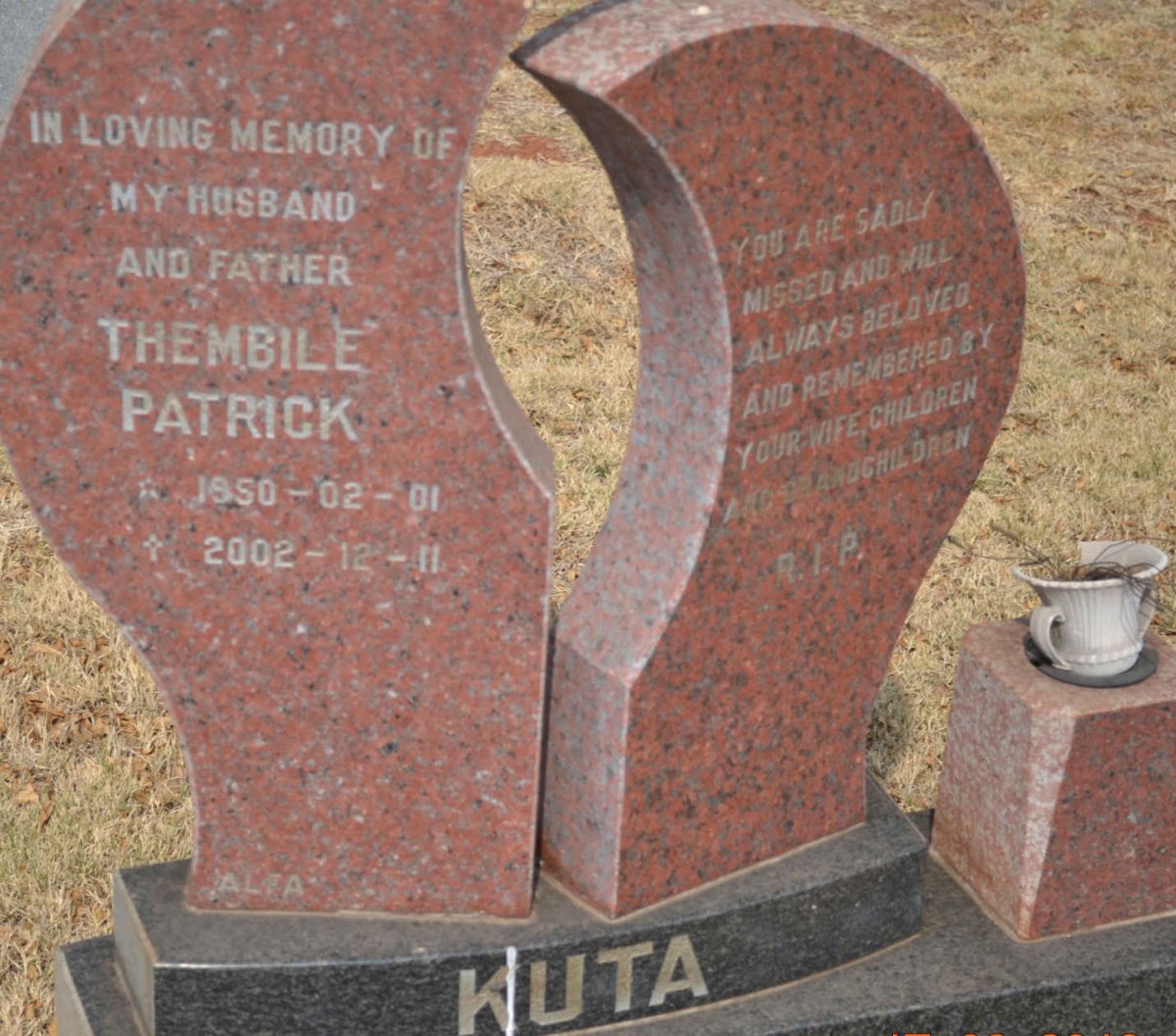 KUTA Thembile Patrick 1950-2002