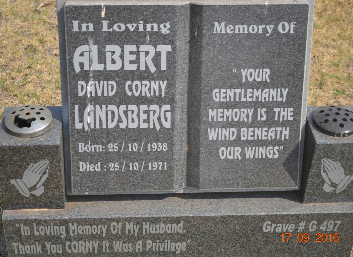 LANDSBERG Albert David Corny 1938-1971