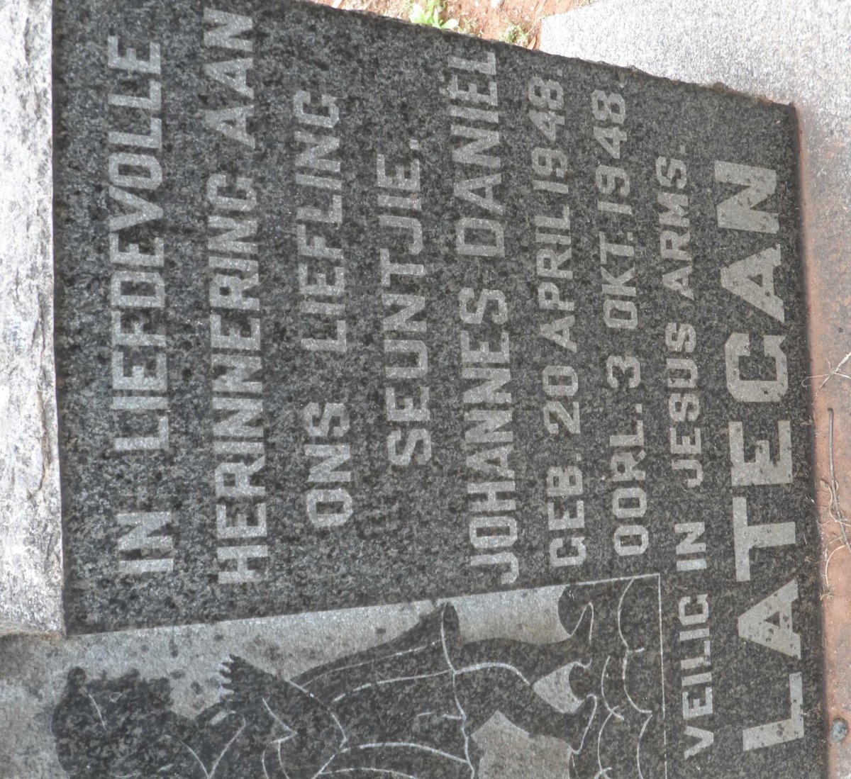 LATEGAN Johannes Daniël 1948-1948