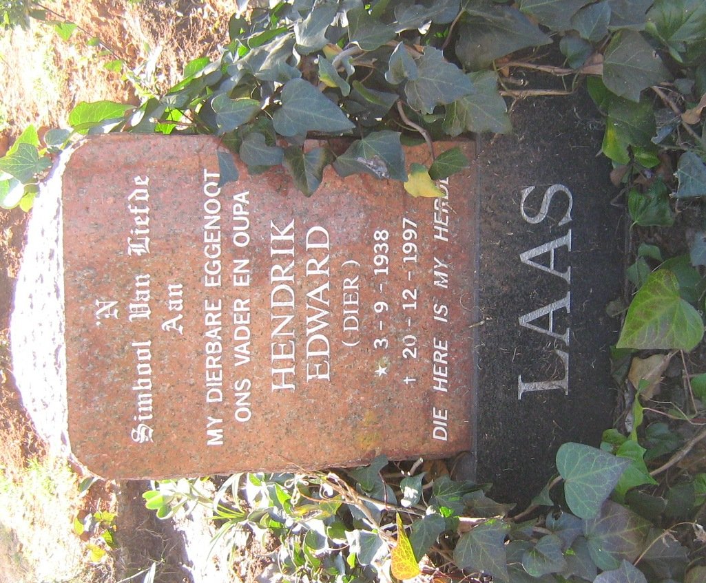 LAAS Hendrik Edward 1938-1997