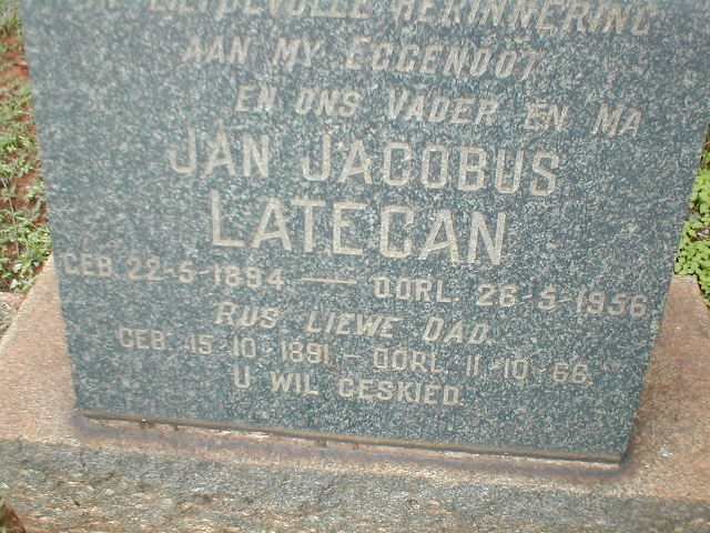 LATEGAN Jan Jacobus 1894-1956