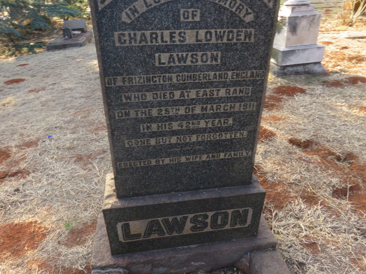 LAWSON Charles Lowden -1911