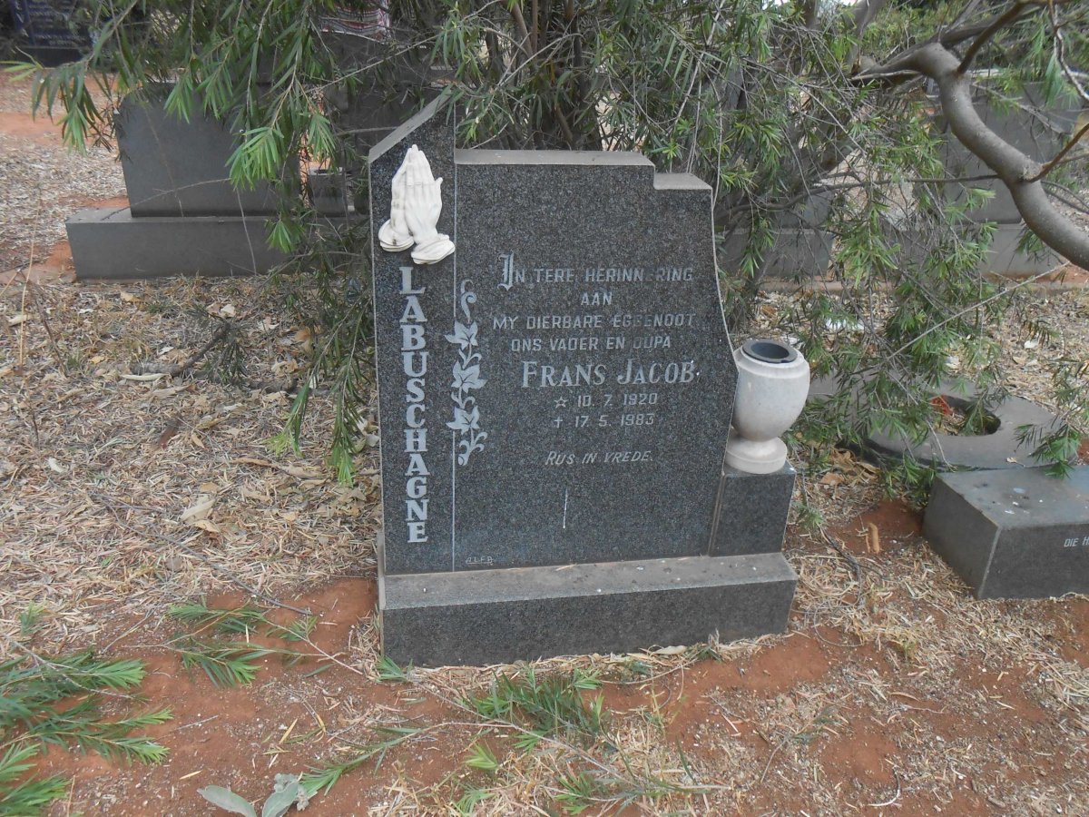 LABUSCHAGNE Frans Jacob 1920-1983
