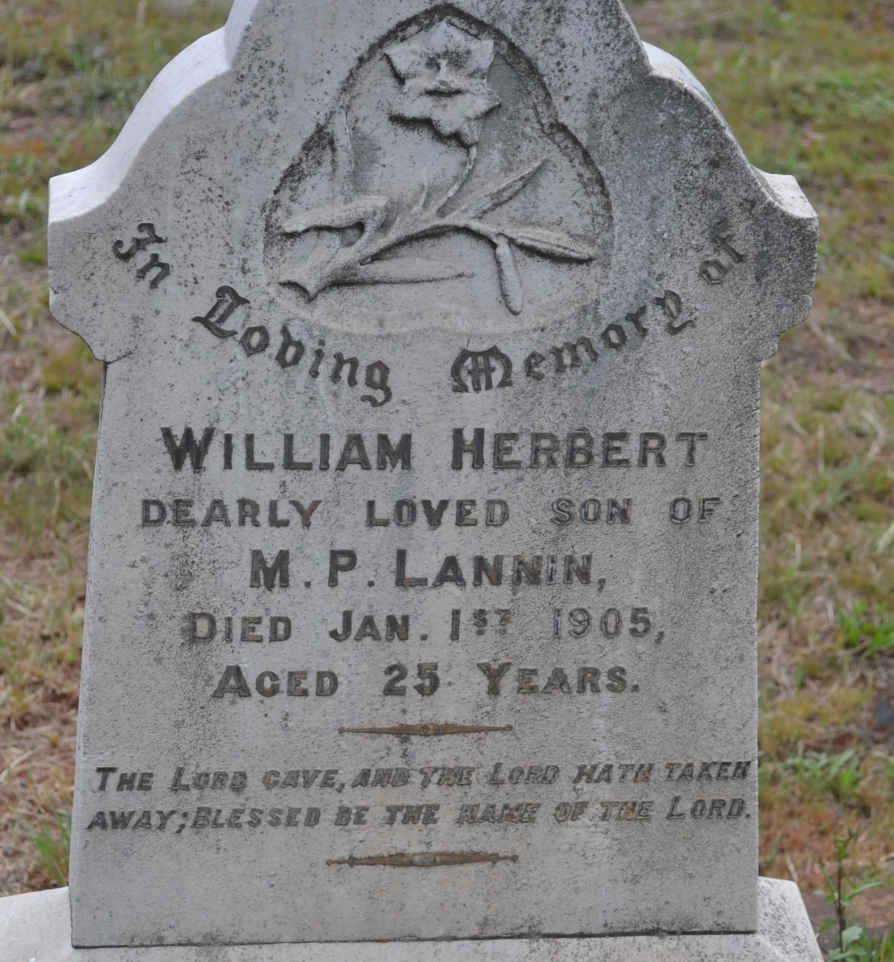 LANNIN William Herbert -1905