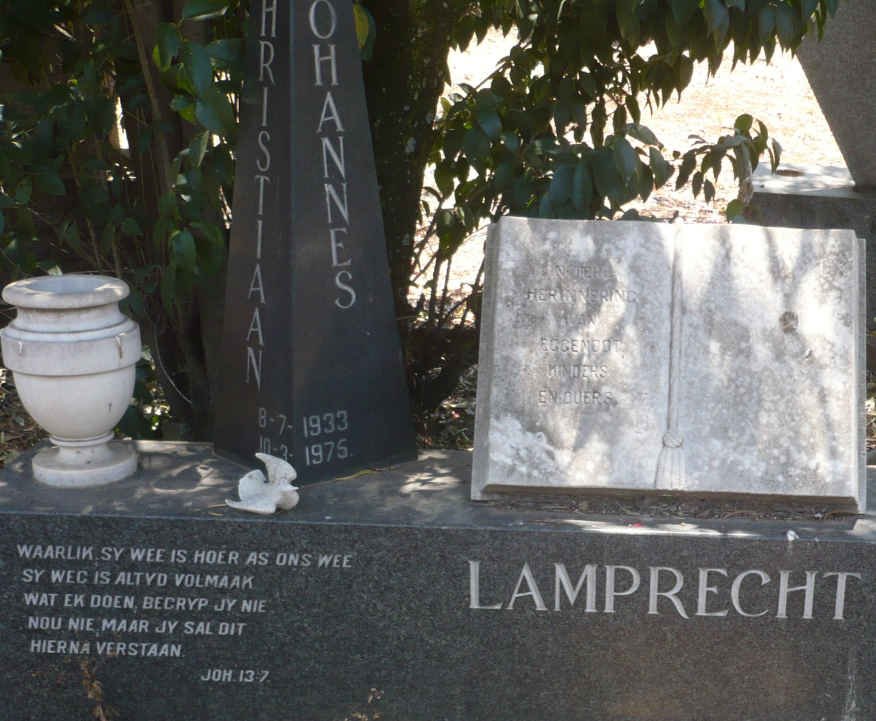 LAMPRECHT Christiaan Johannes 1933-1975