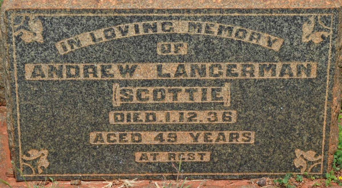 LANGERMAN Andrew -1936