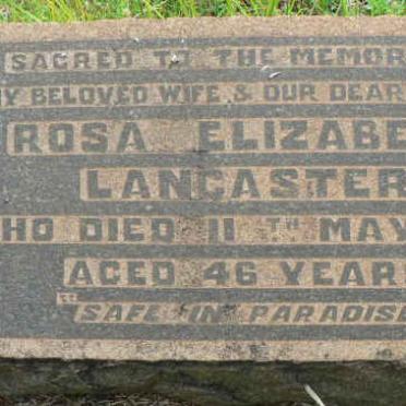 LANCASTER Rosa Elizabeth -1929