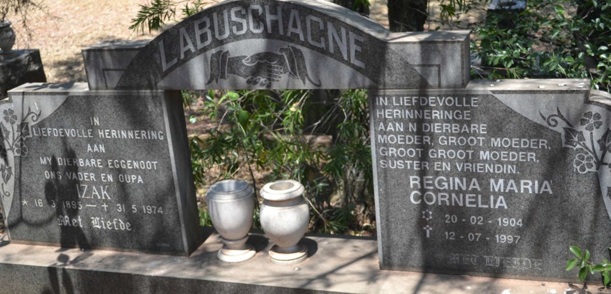 LABUSCHAGNE Izak 1895-1974 &amp; Regina Maria Cornelia 1904-1997