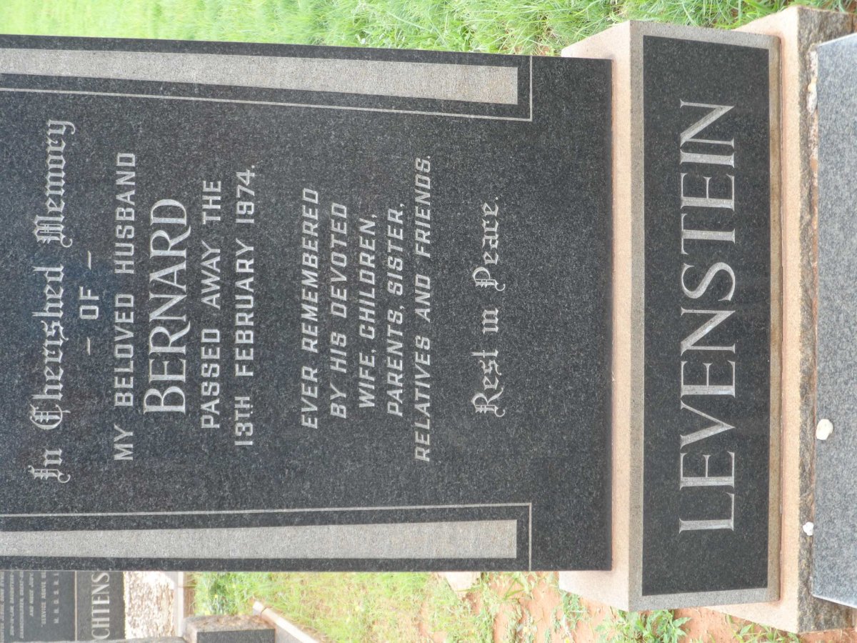 LEVENSTEIN Bernard -1974
