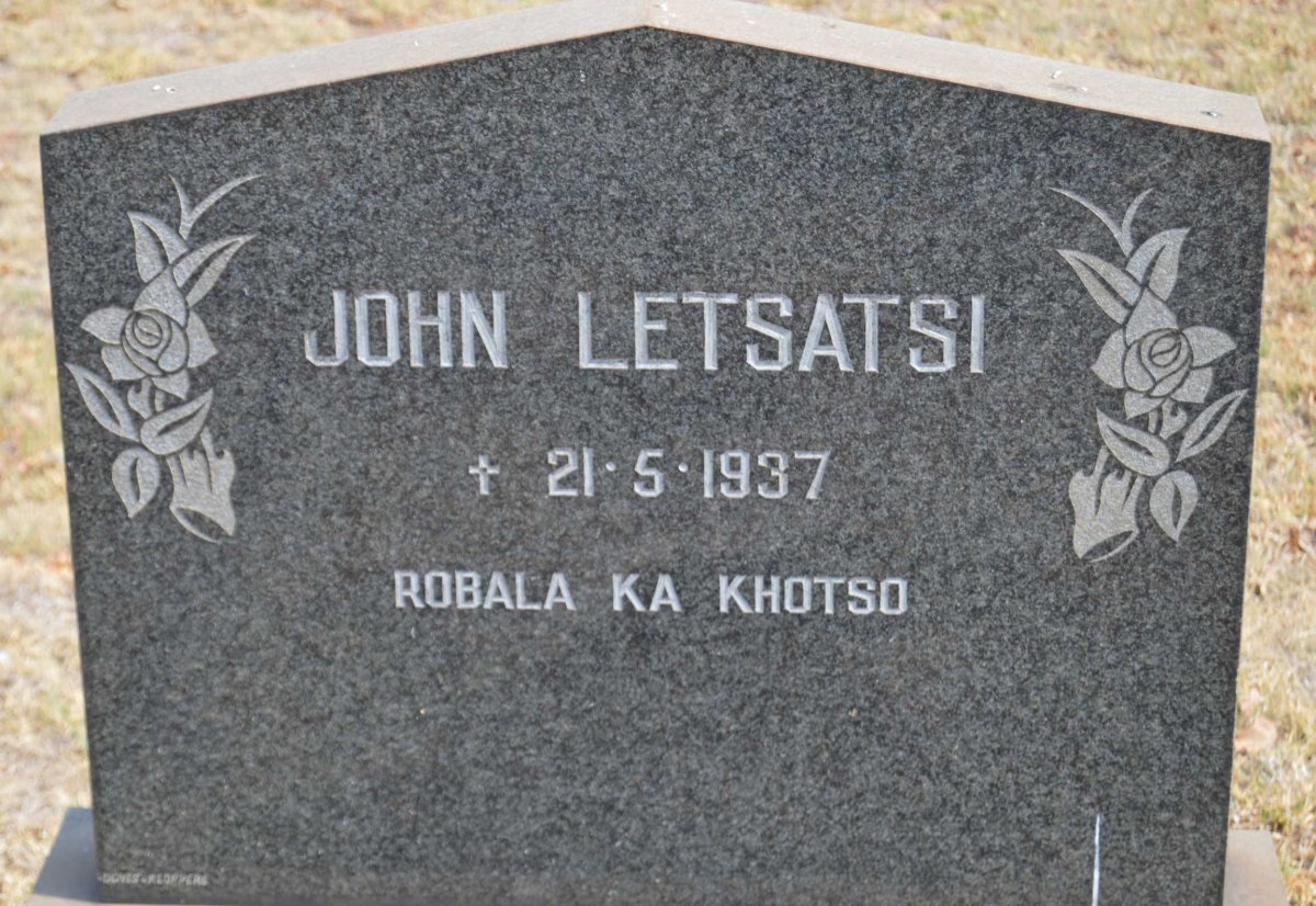 LETSATSI John -1937