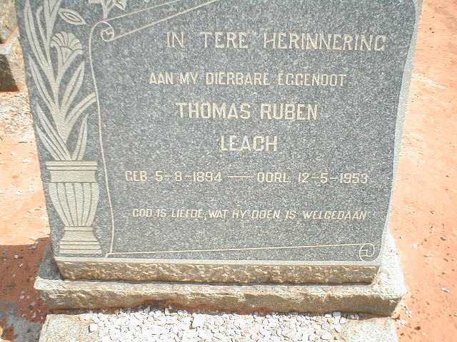 LEACH Thomas Ruben 1894-1953