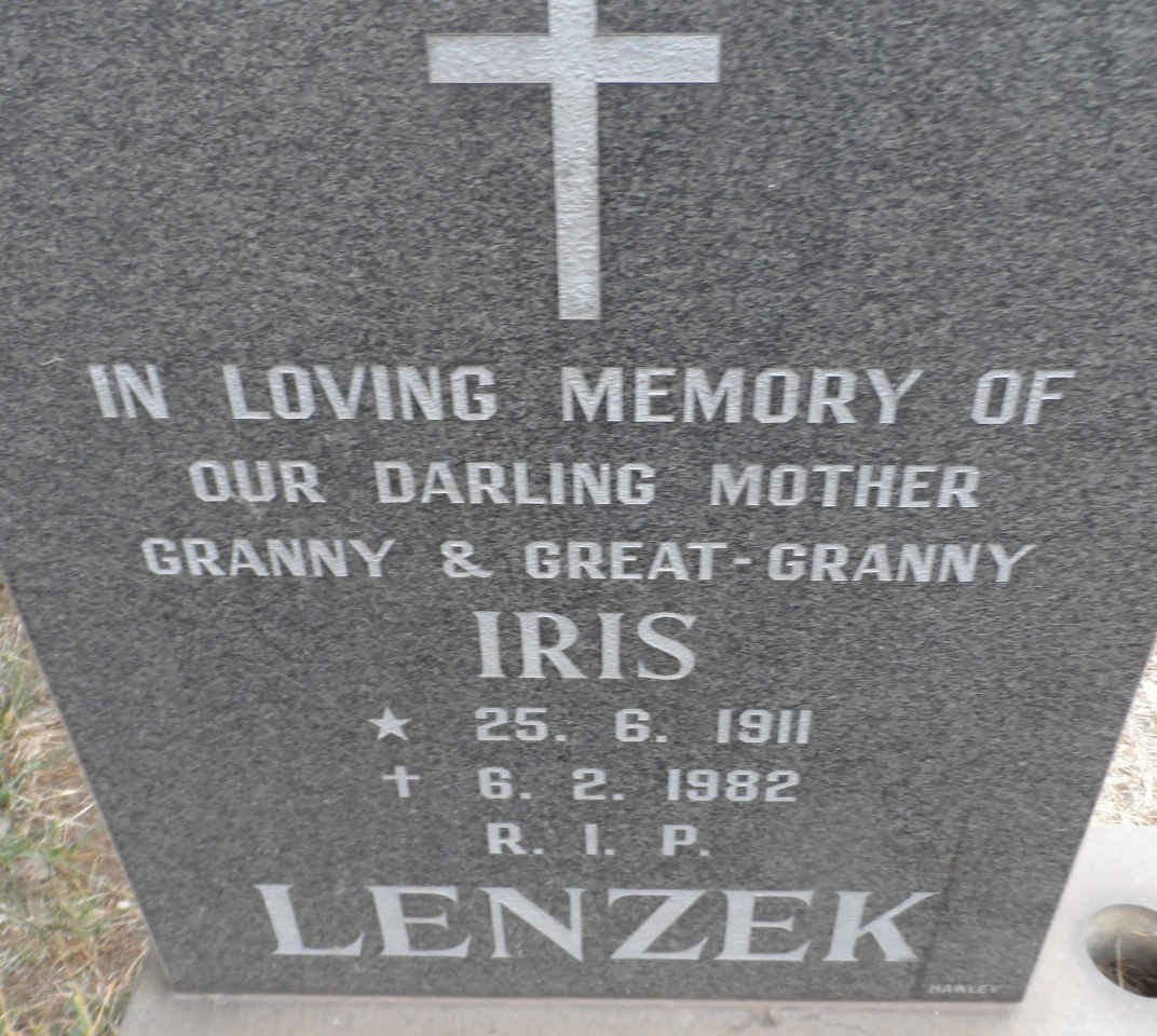 LENZEK Iris 1911-1982