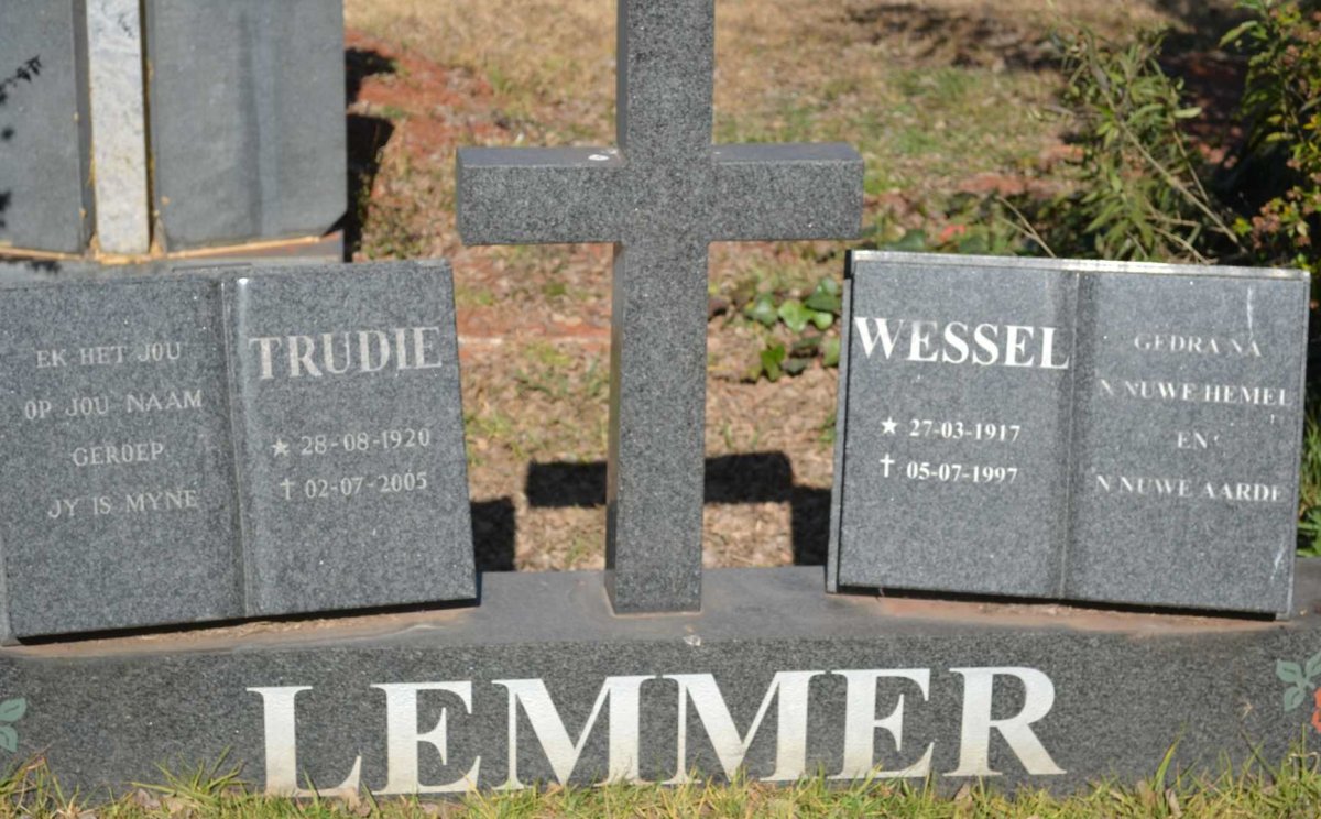 LEMMER Wessel 1917-1997 &amp; Trudie 1920-2005