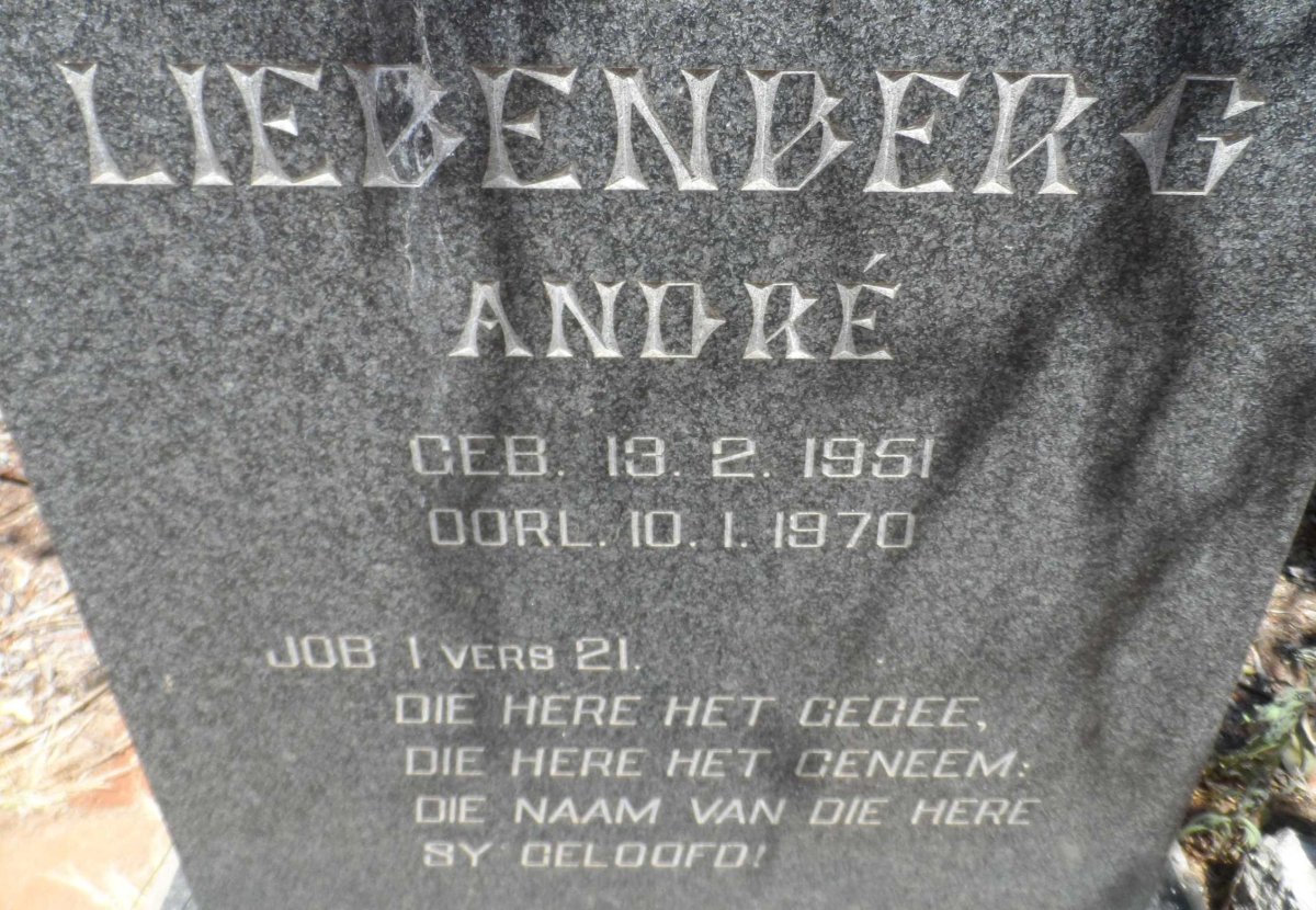 LIEBENBERG André 1951-1970