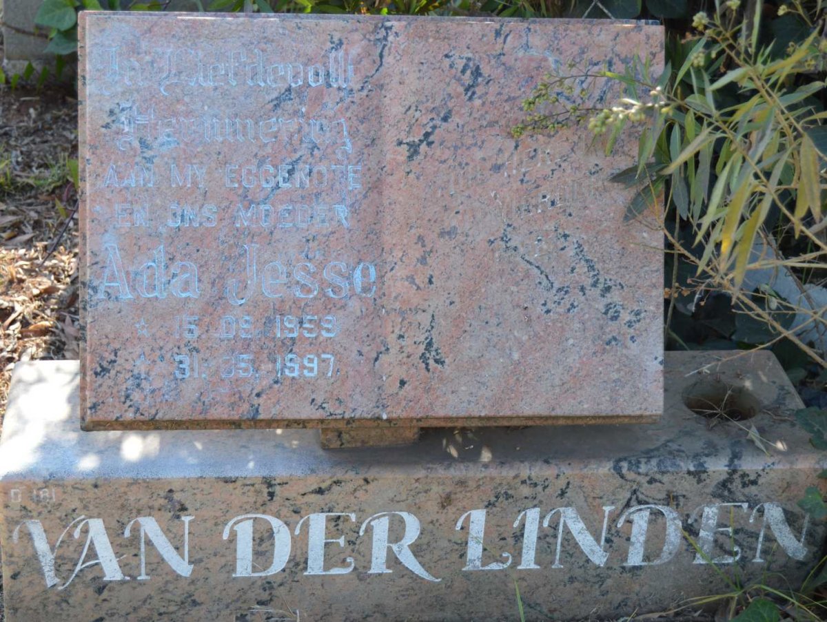 LINDEN Ada Jesse, van der 1959-1997