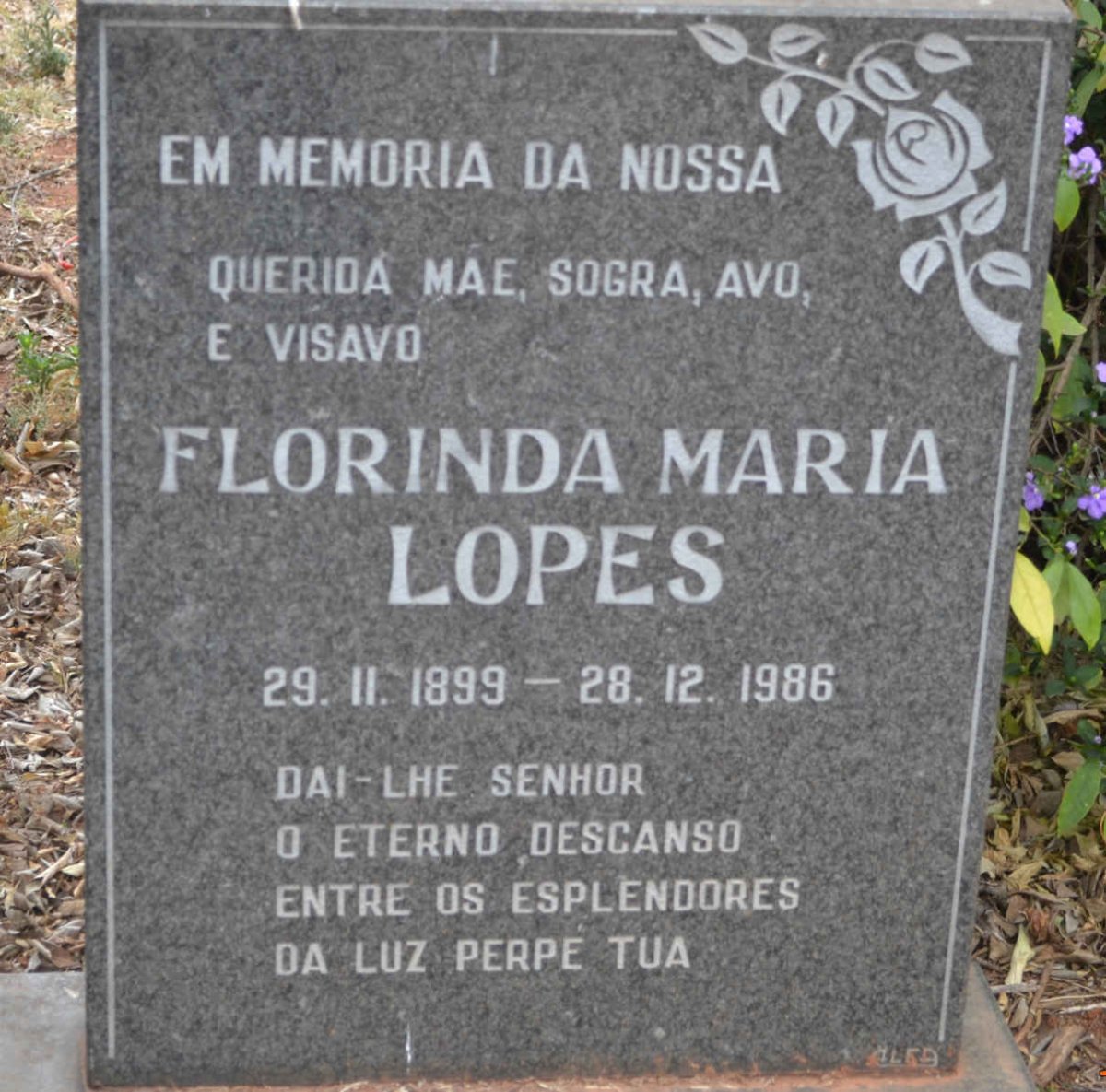 LOPES Florinda Maria 1899-1986