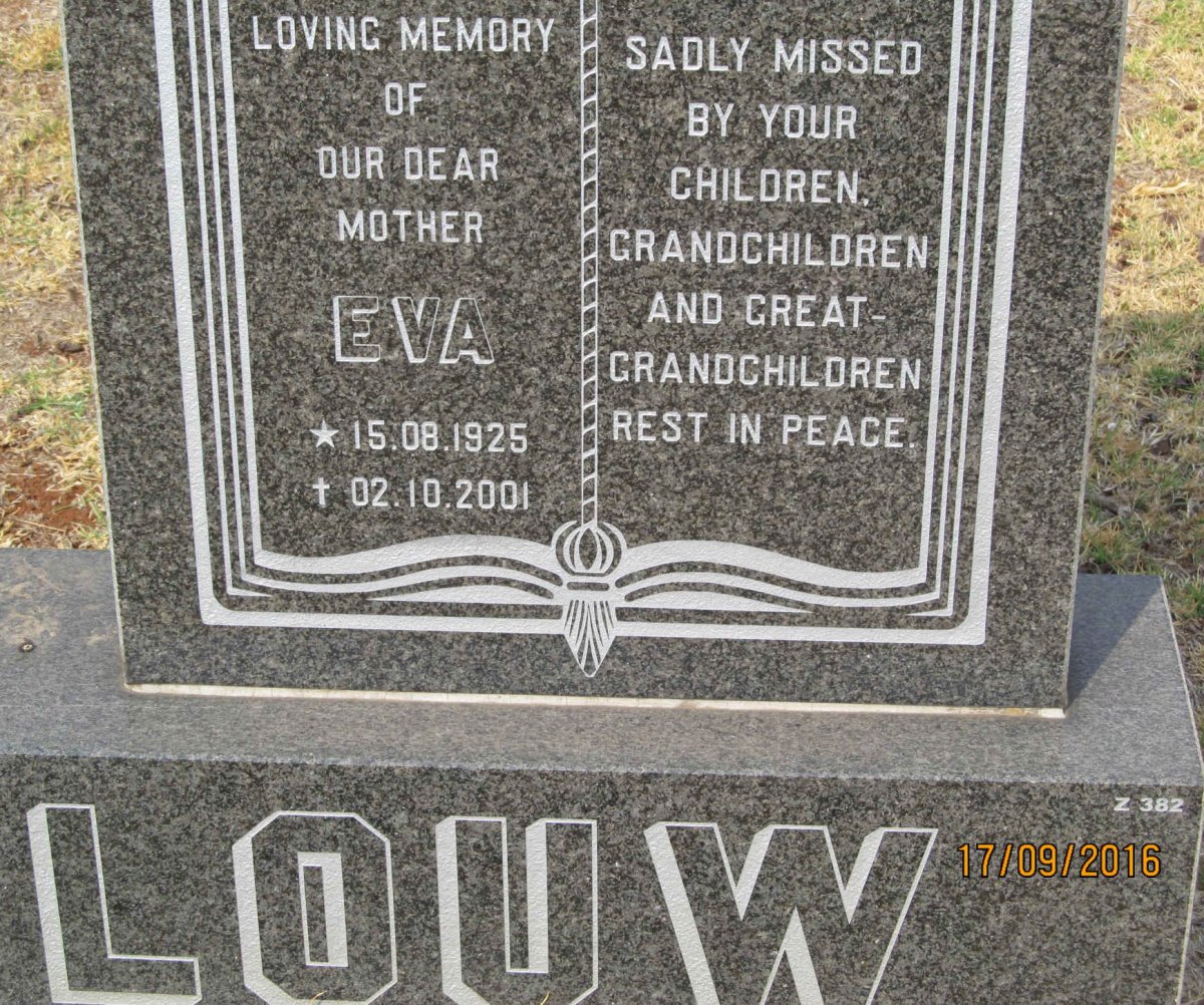 LOUW Eva 1925-2001