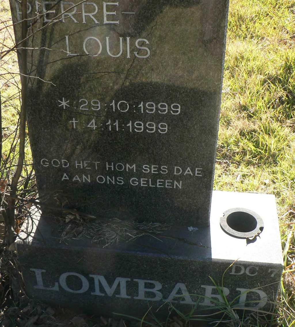 LOMBARD Pierre Louis 1999-1999
