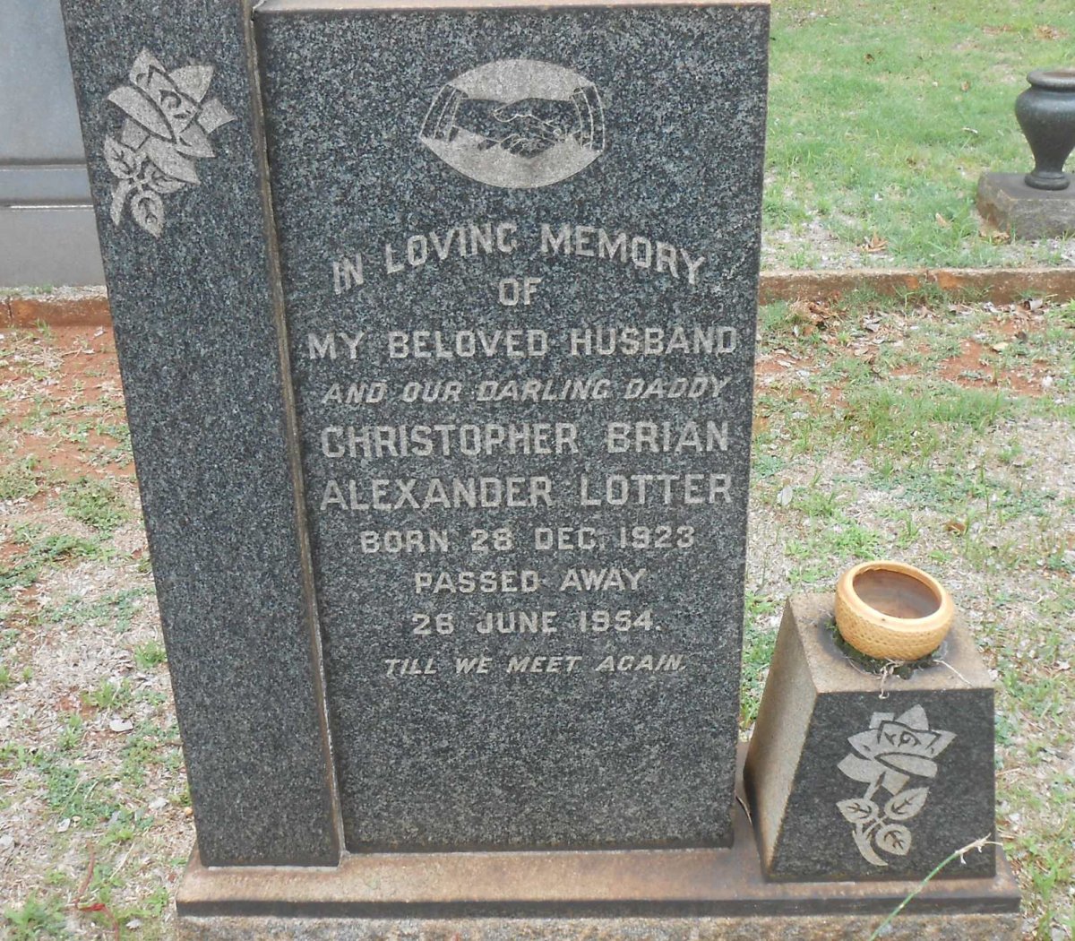 LOTTER Christopher Brian Alexander 1923-1954