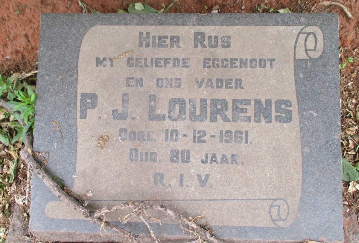 LOURENS P.J. -1961
