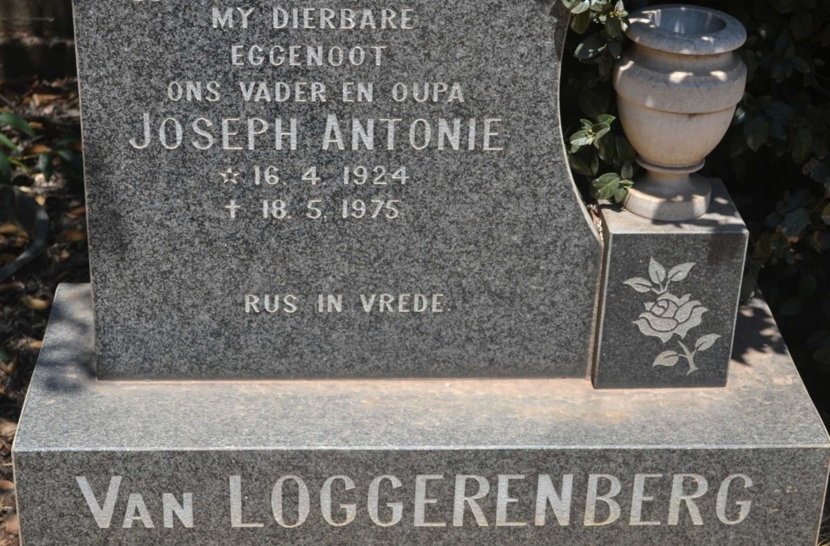 LOGGERENBERG Joseph Antonie, van 1924-1975