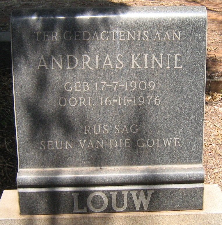 LOUW Andrias Kinie 1909-1976