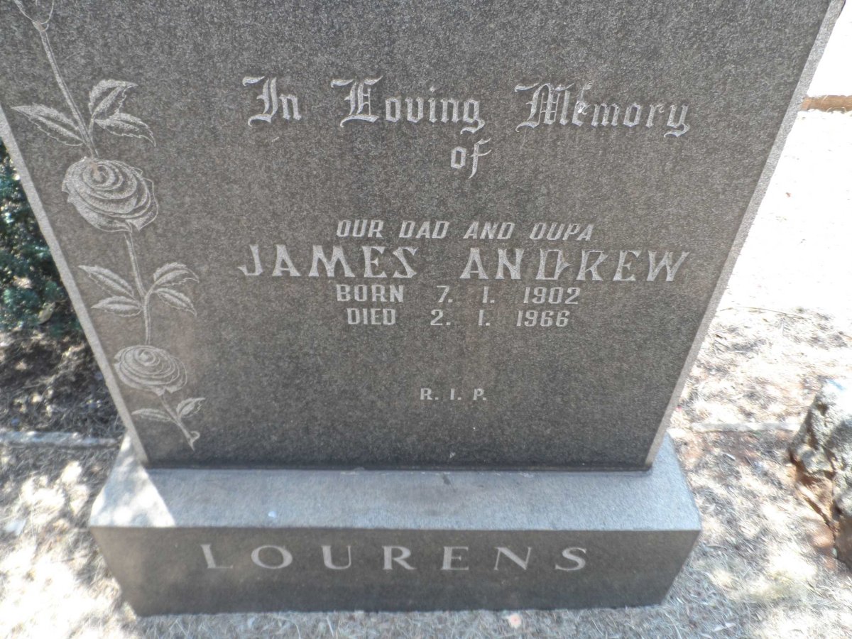 LOURENS James Andrew 1902-1966