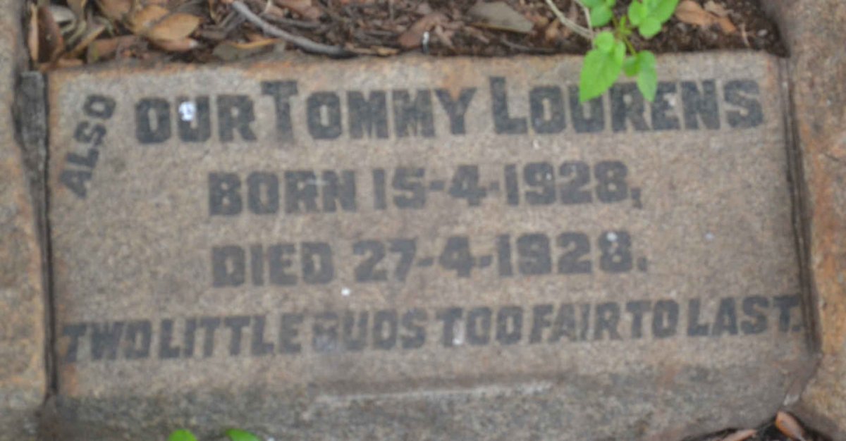 LOURENS Tommy 1928-1928