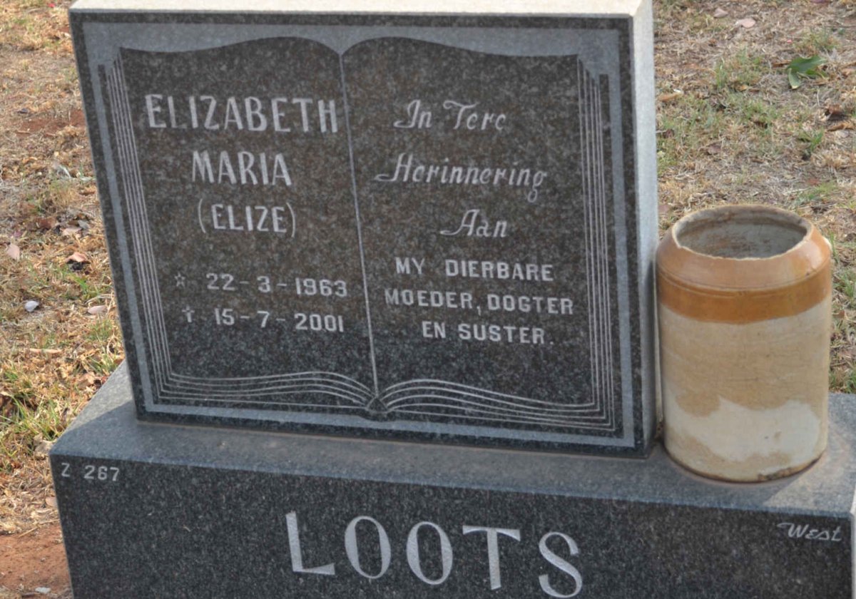 LOOTS Elizabeth Maria 1963-2001